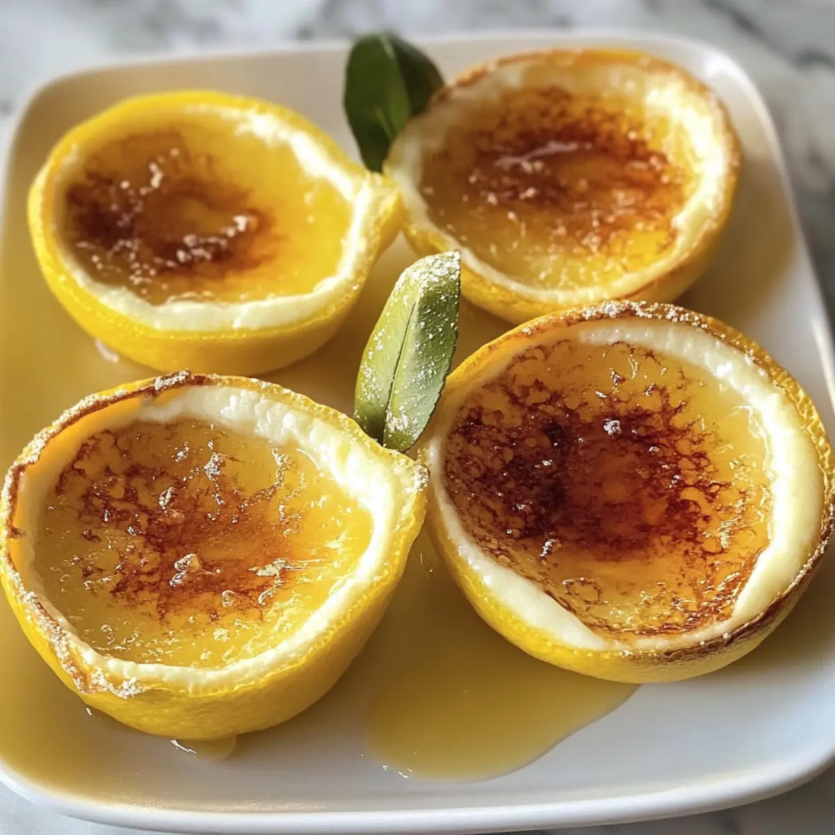 Zitronen-Posset-Brûlée (Nur 4 Zutaten)