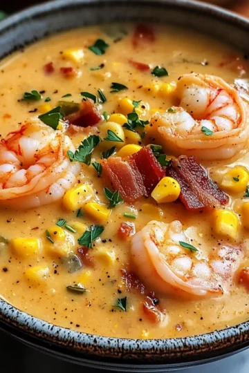 Louisiana Garnelen- und Mais-Bisque Rezept