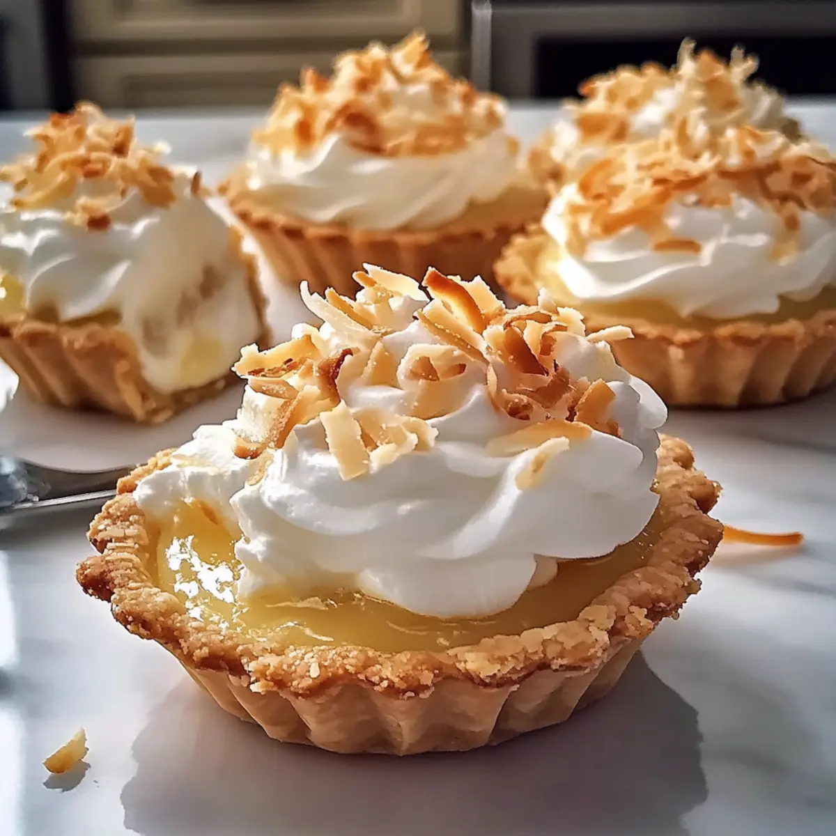 Mini-Kokosnuss-Creme-Törtchen Rezept