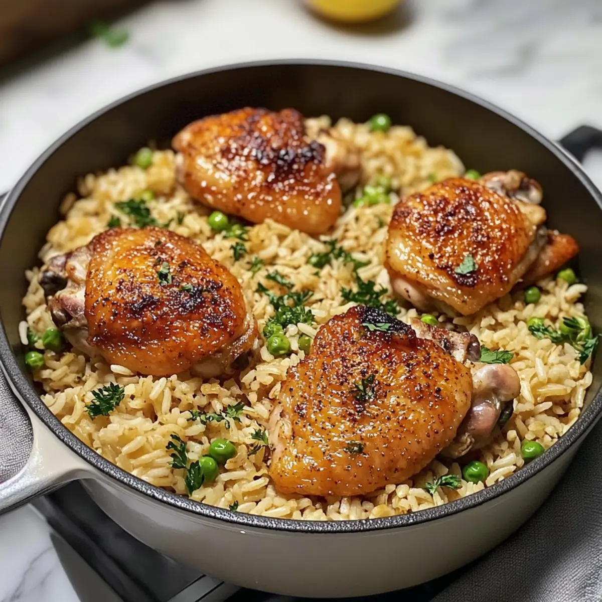 One Pot HA¤hnchenschenkel mit Reis Rezept cz4gfo