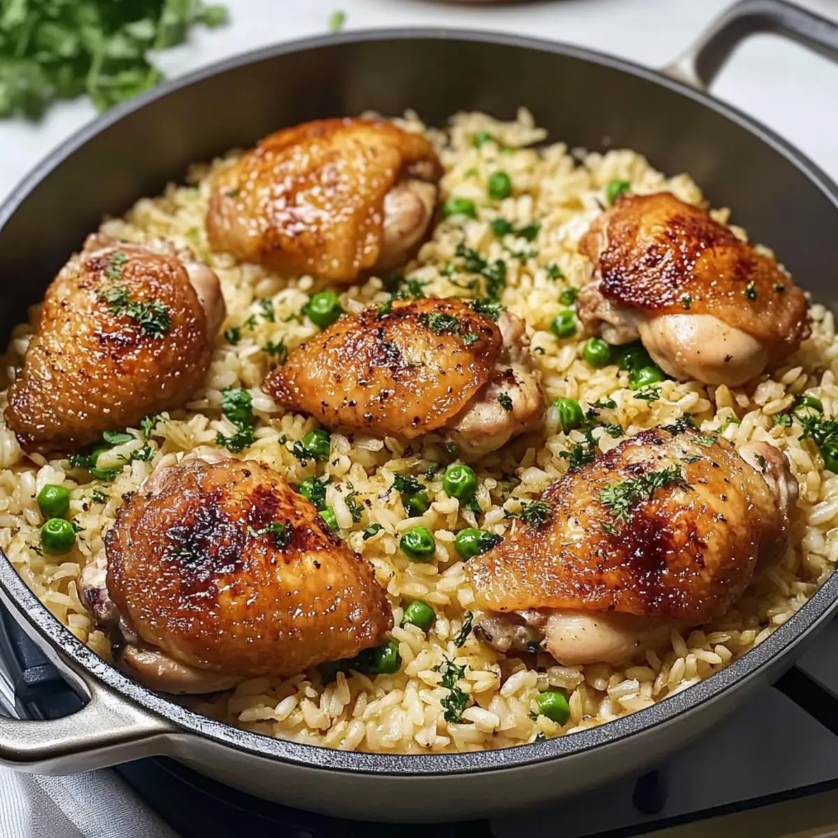 One Pot HA¤hnchenschenkel mit Reis Rezept tvge4j