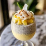 Kokosnuss-Chai-Chia-Pudding für einen gesunden Start
