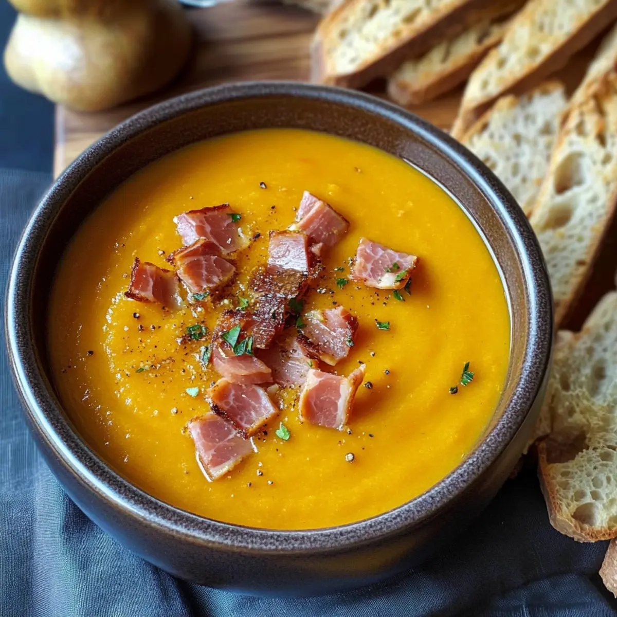 Pikante Kürbissuppe (mit Geheimzutat)