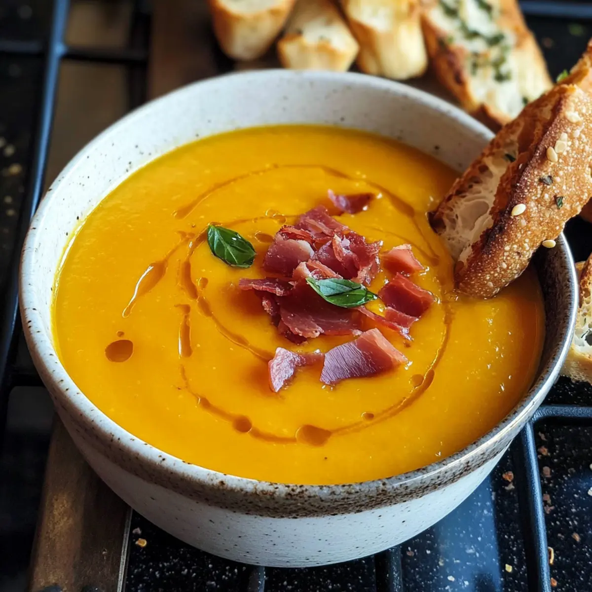 Pikante KA¼rbissuppe mit Geheimzutat ofelws