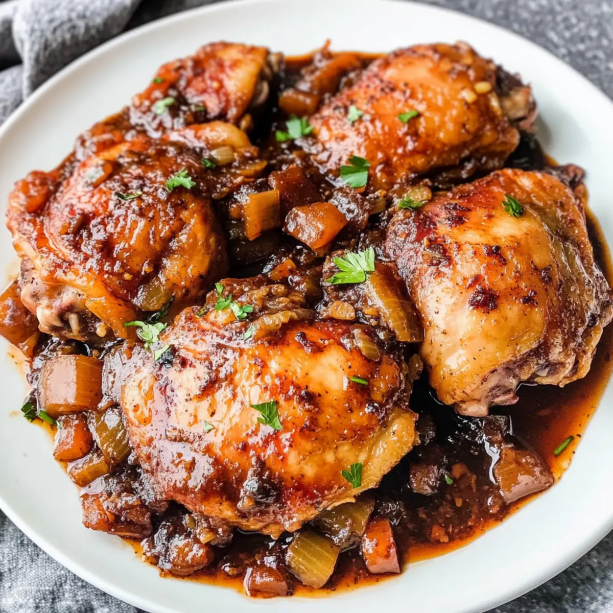 Topfhähnchenschenkel