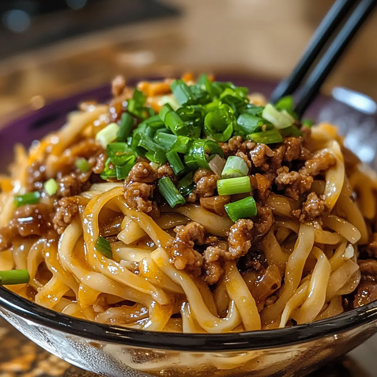 Teigtaschen-Nudelbox mit Schweinefleisch und Krautsalat