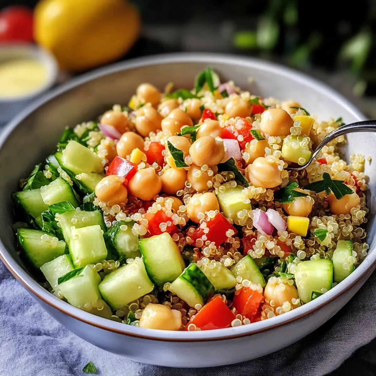 Quinoa-Salat mit Kichererbsen