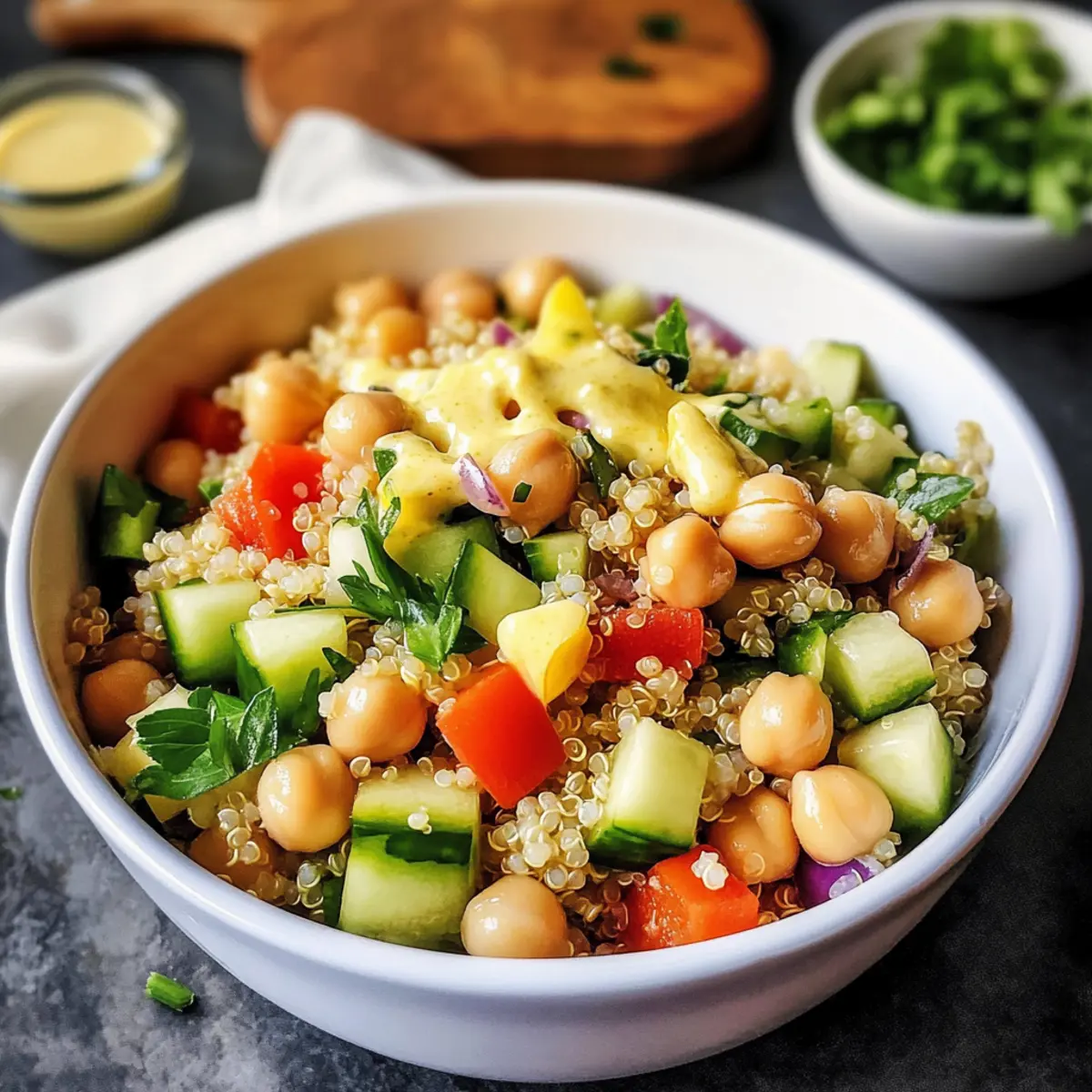 Quinoa Salat mit Kichererbsen ljdhno