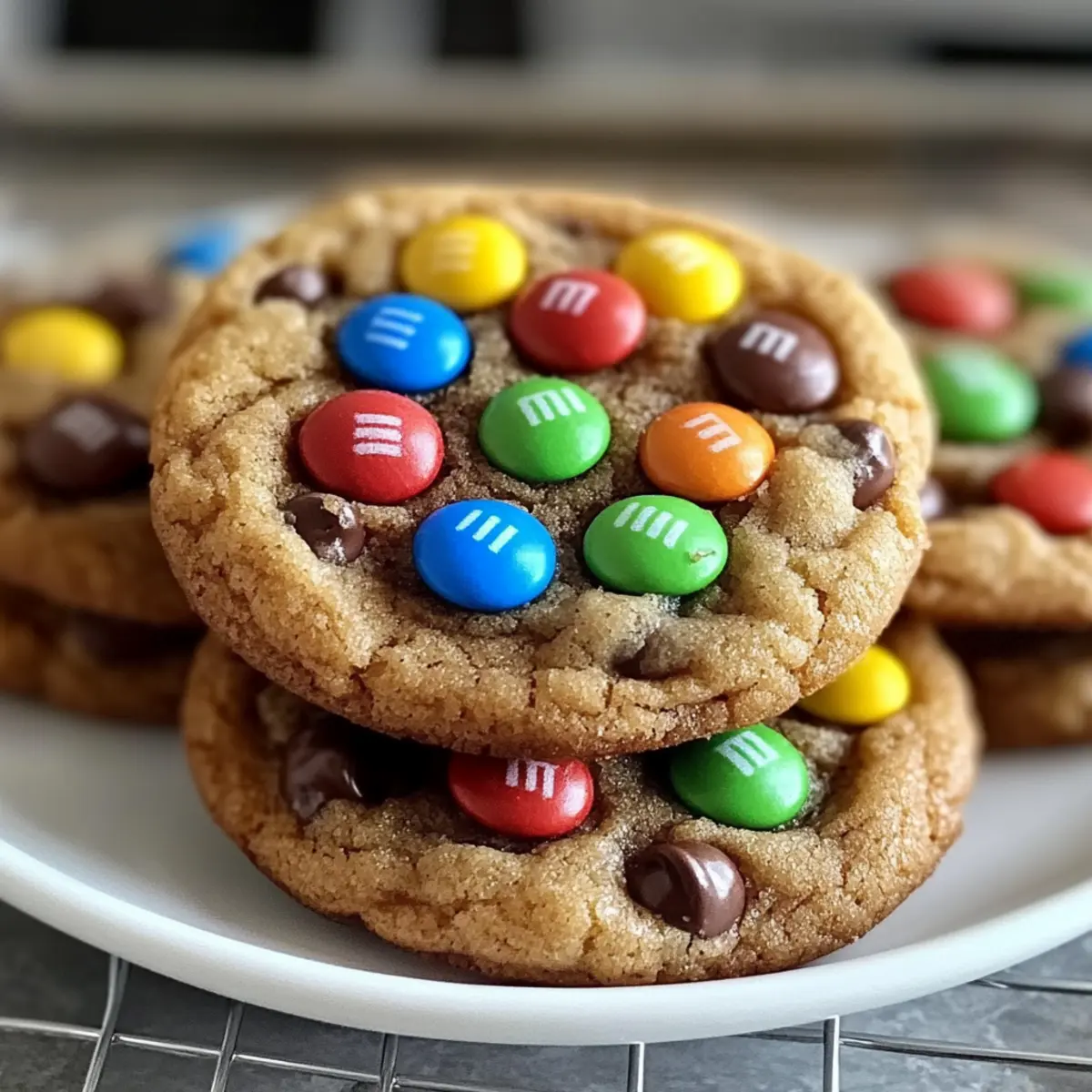 Schokoladenkekse mit M&M's