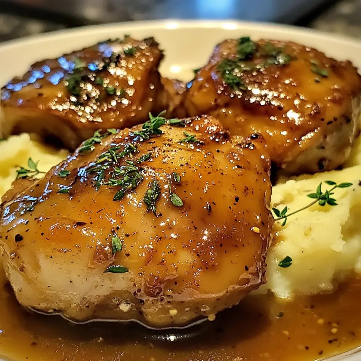 Slow Cooker Honey Mustard Chicken Thighs aml9nk