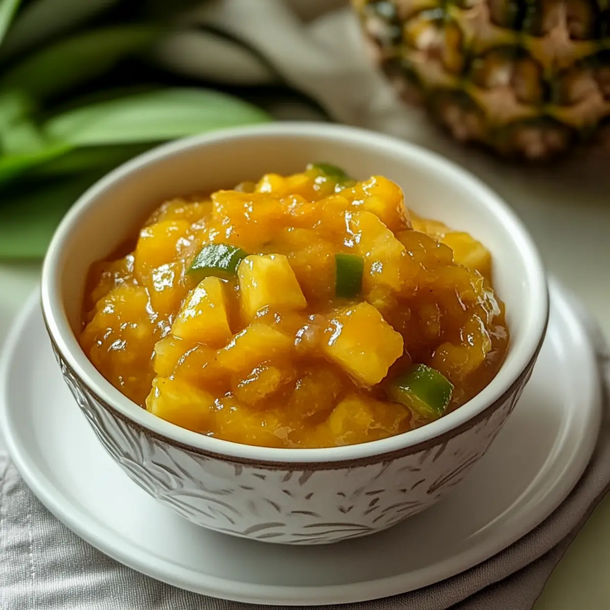 Spicy Pineapple JalapeA±o Chutney mlv31b