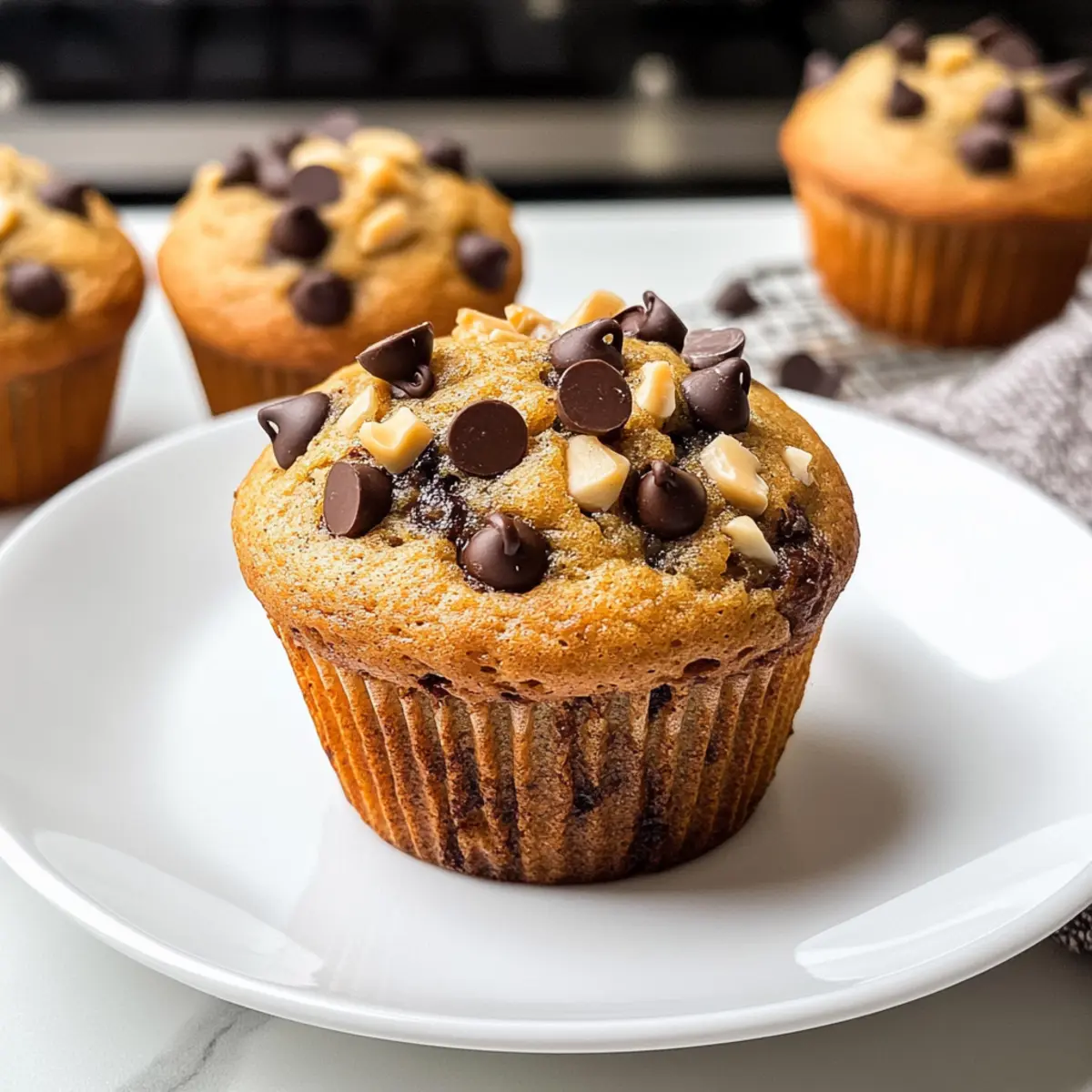 Tahini Chocolate Chip Banana Muffins jnpbhl