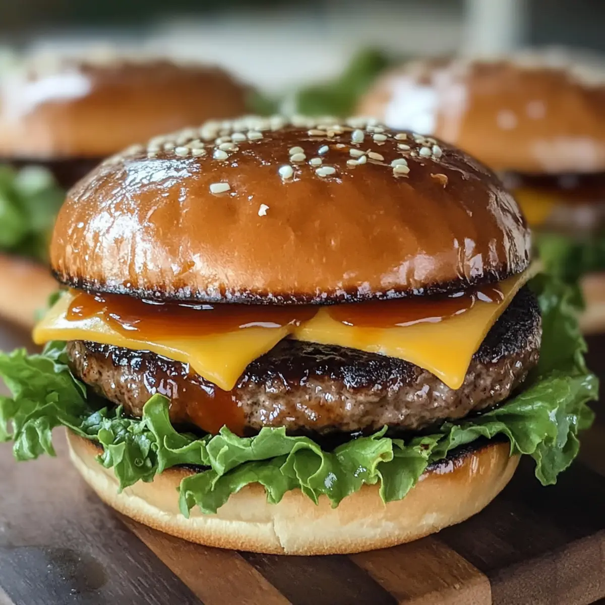 Teriyaki-Parmesan-Burger
