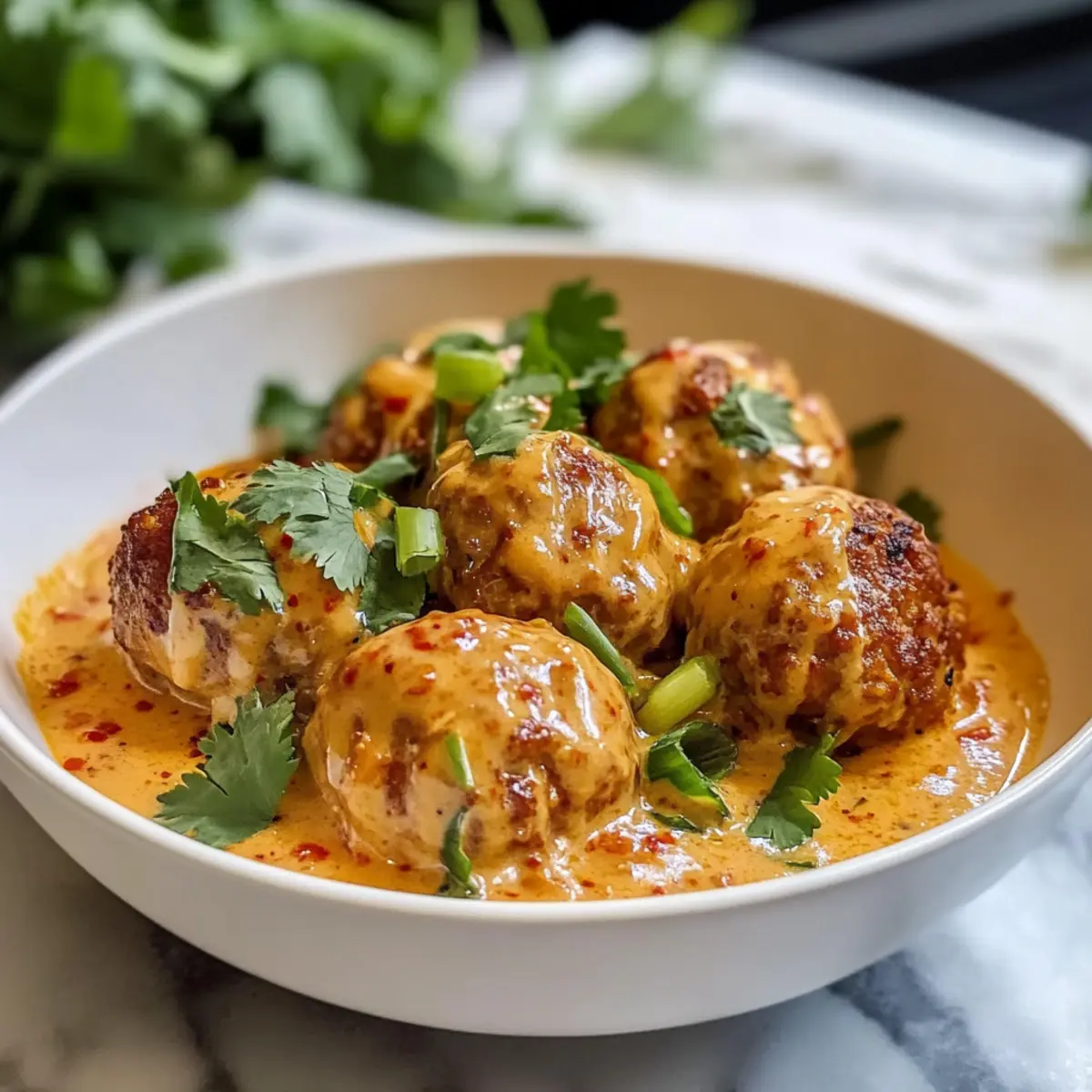 Thai-inspirierte rote Curry-Truthahn-Frikadellen Rezept