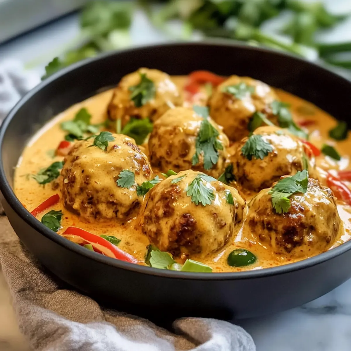 Thai Inspired Red Curry Turkey Meatballs Recipe lbefl0