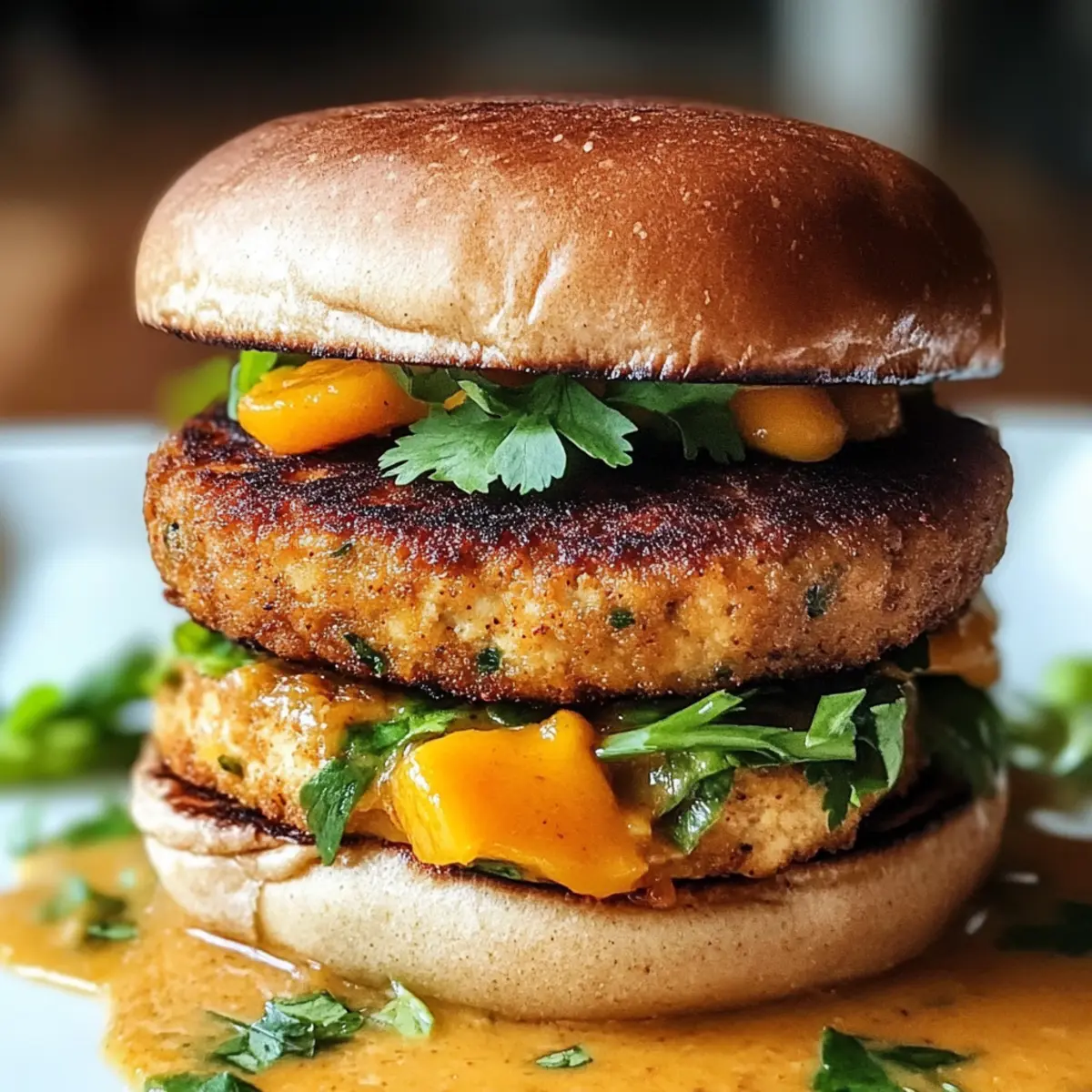 Tofu Burger mit CurrygewA¼rzen vtnuvc