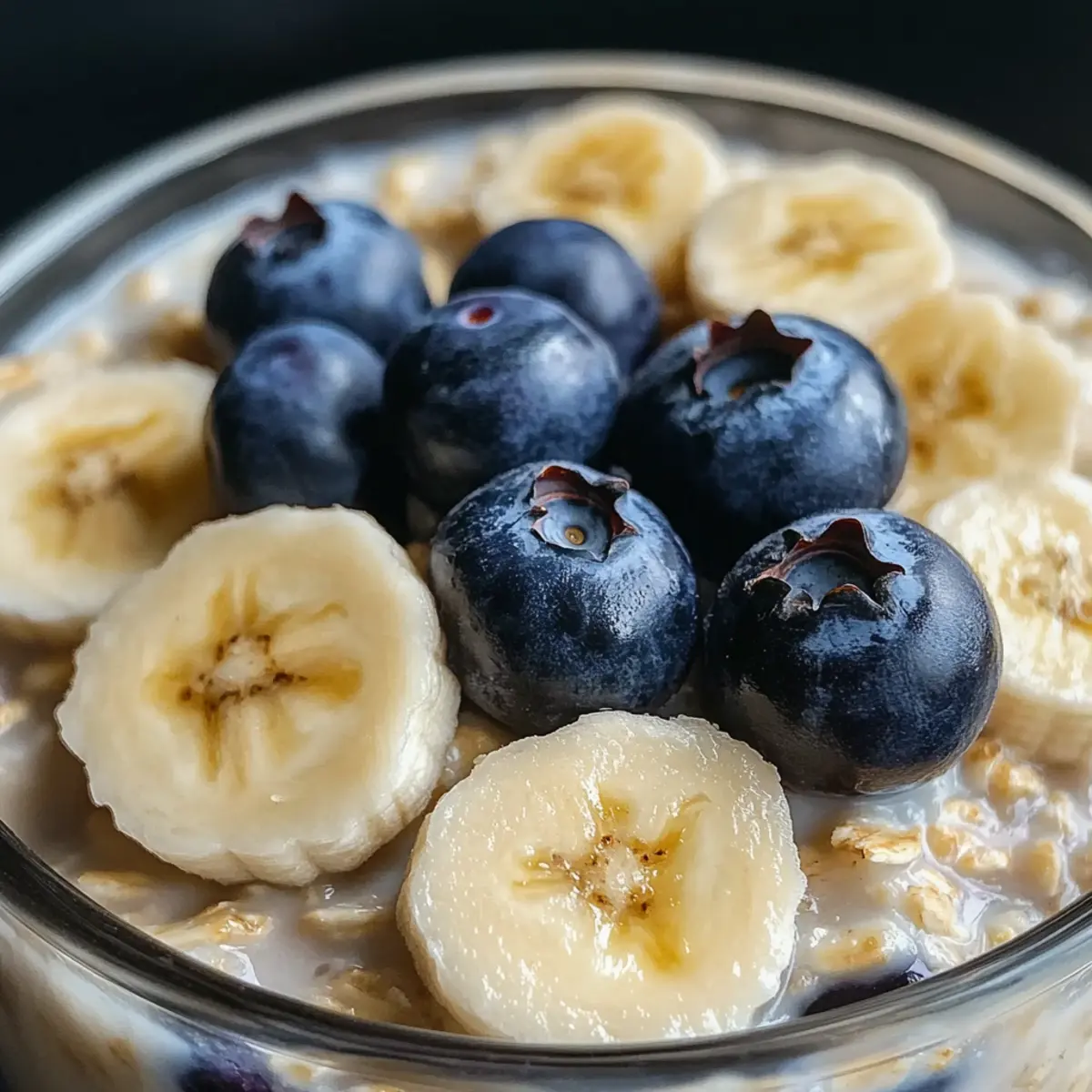 Vegane Blaubeer Bananen Overnight Oats mcdjd2