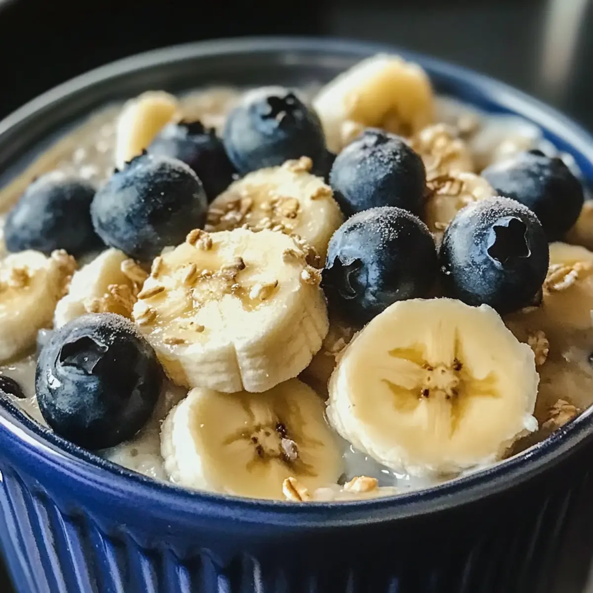 Vegane Blaubeer Bananen Overnight Oats