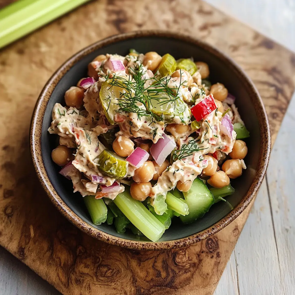 Veganer Kichererbsen Thunfisch Salat u1ifff