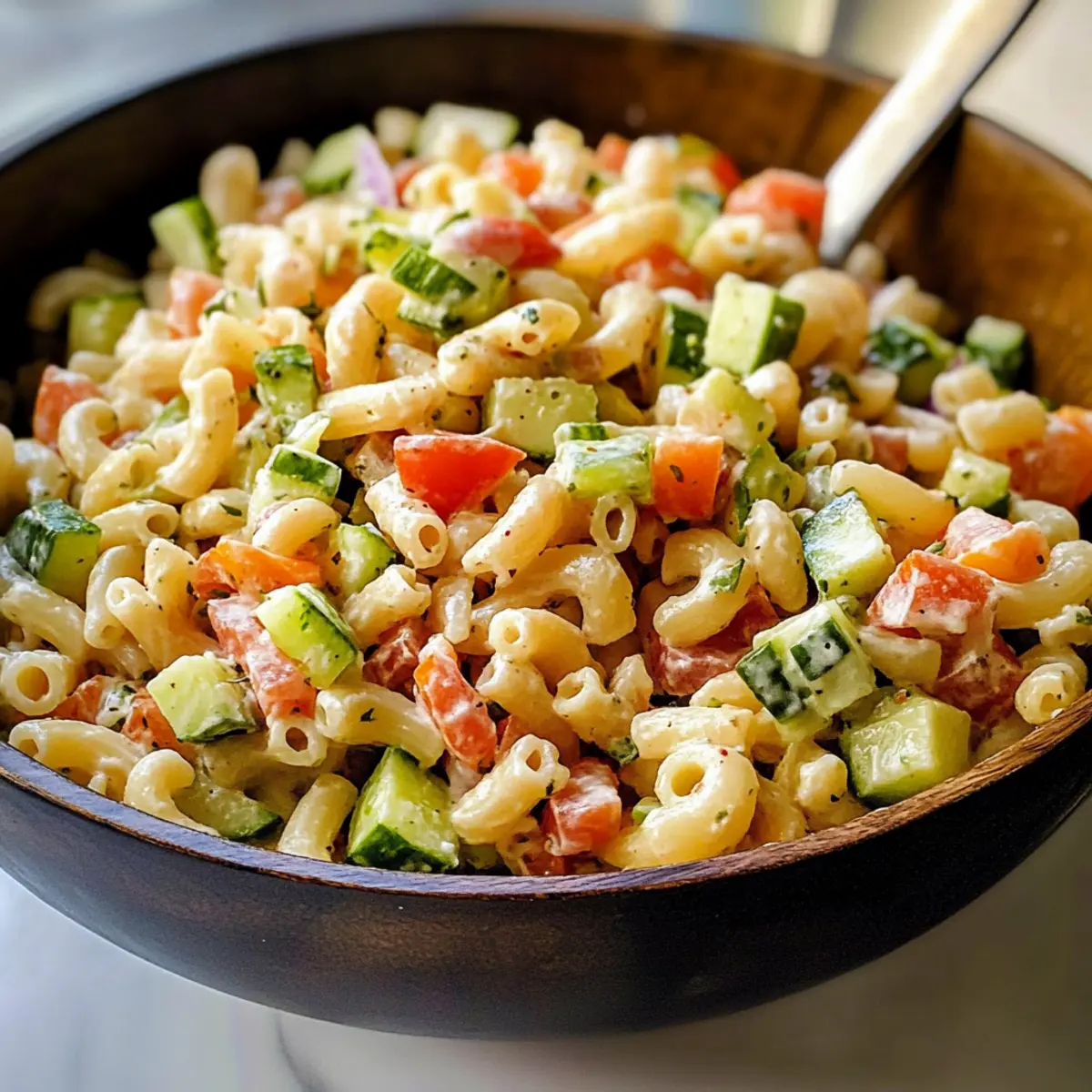 Veganer Nudelsalat gesund ohne Mayo aaybuf