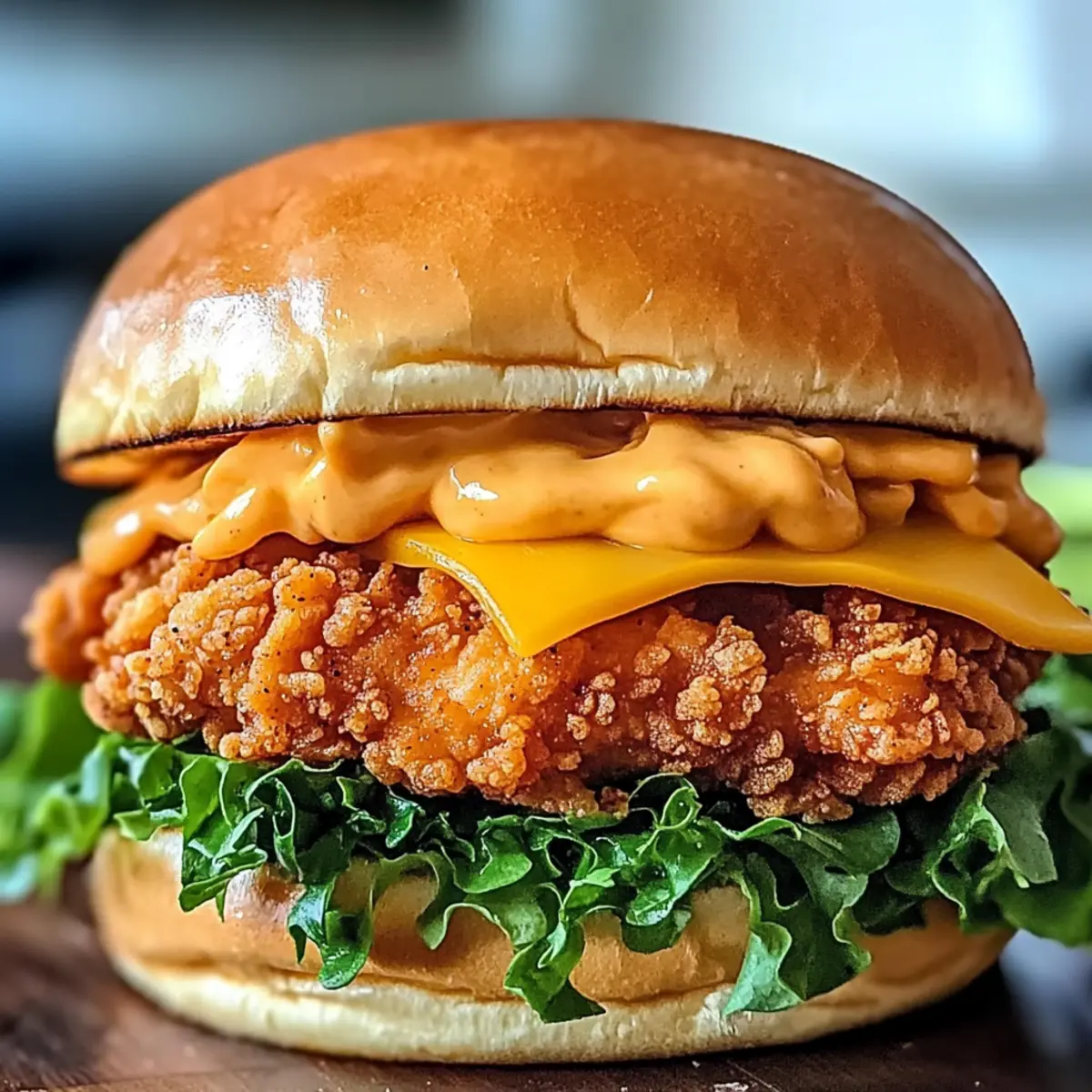 WA¼rziger knuspriger HA¤hnchenburger wdssdu