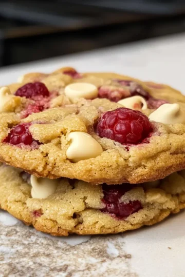 Weiße Schokolade Himbeerkekse