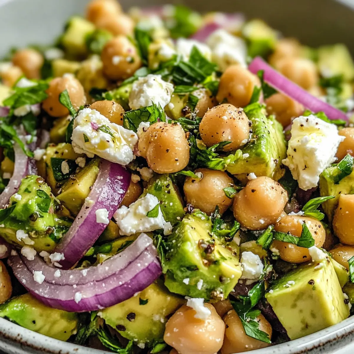 Kichererbsen Feta Avocado