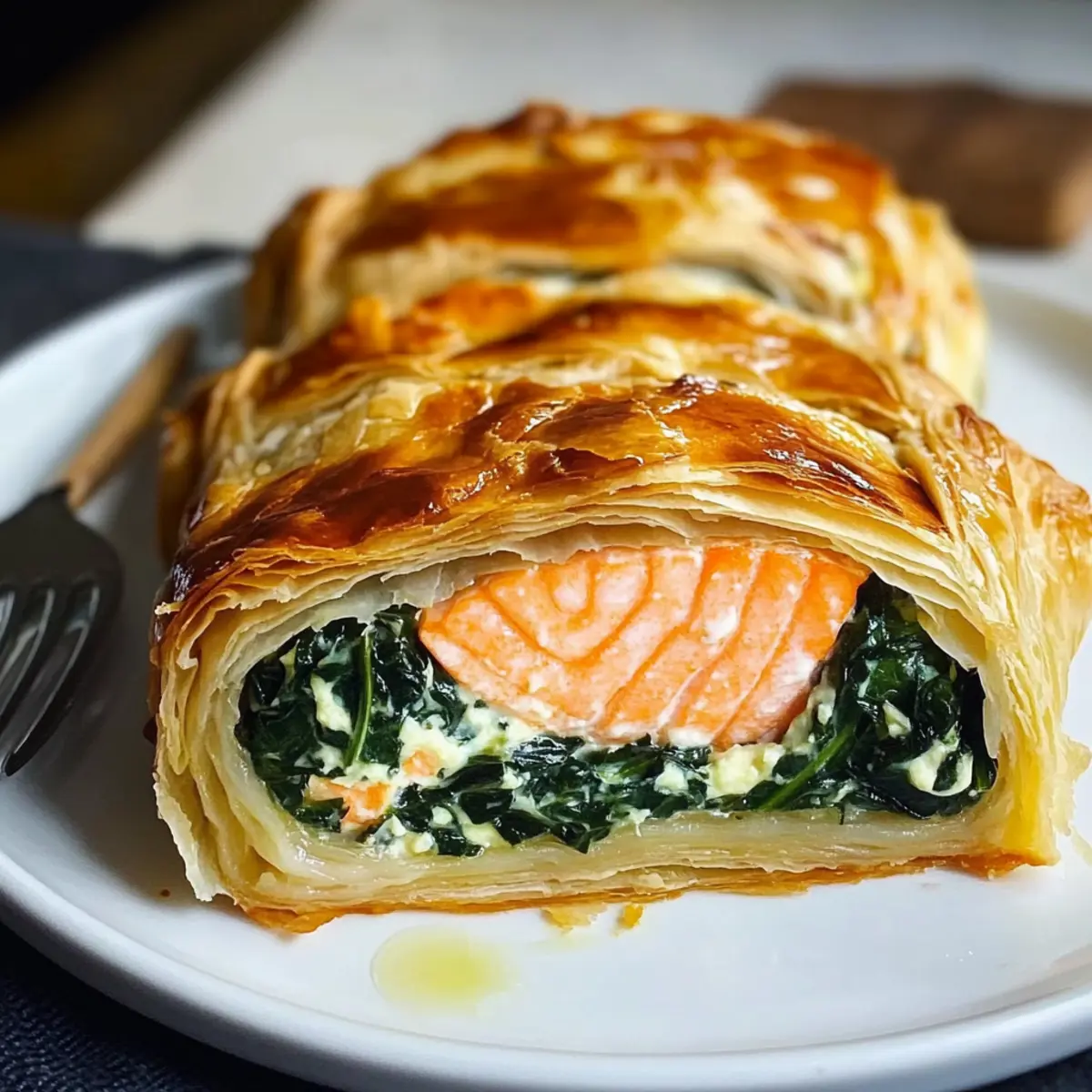 Lachs im Blätterteig