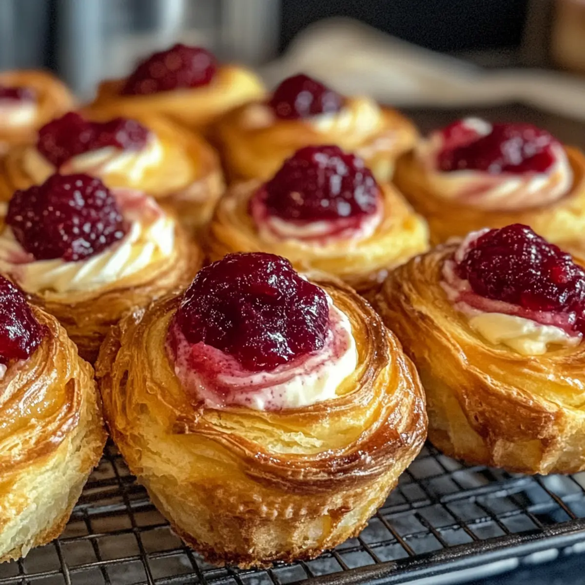 Himbeer-Frischkäse-Cruffins