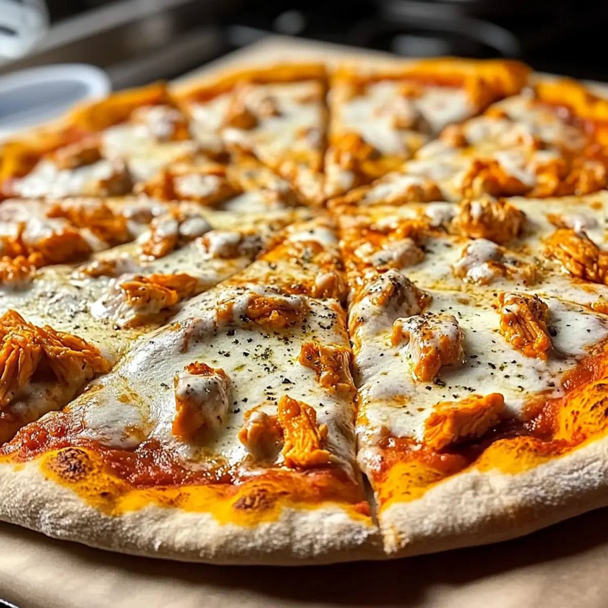 Buffalo Chicken Pizza m7izb2