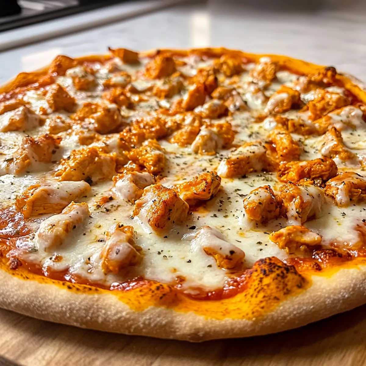 Buffalo-Hühnchen-Pizza