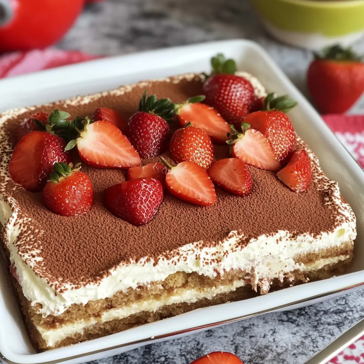 Erdbeer Tiramisu