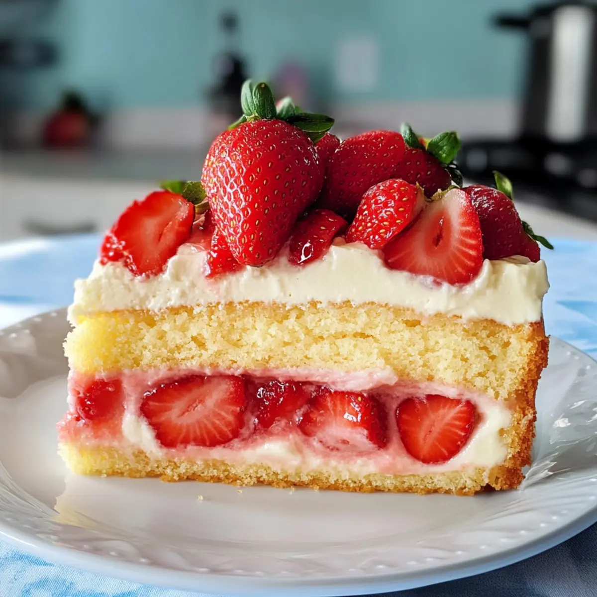 Erdbeerkuchen mit Pudding für den perfekten Sommerspaß 2 Erdbeerkuchen frqsae