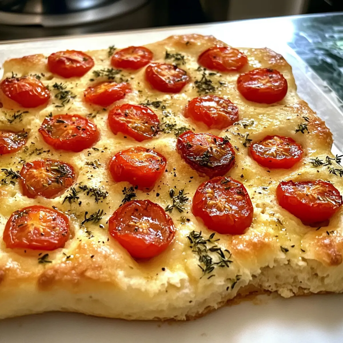 Focaccia mit KrA¤utern und Tomaten vgzgpw