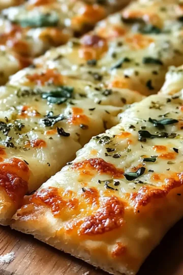 Knoblauch Fladenbrot Pizza