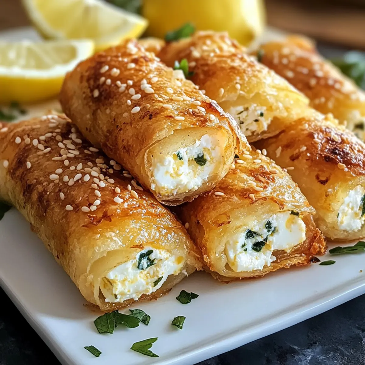 Knusprige Ofen-Feta-Röllchen für jeden Anlass 3 Knusprige Ofen Feta RA¶llchen rg56df