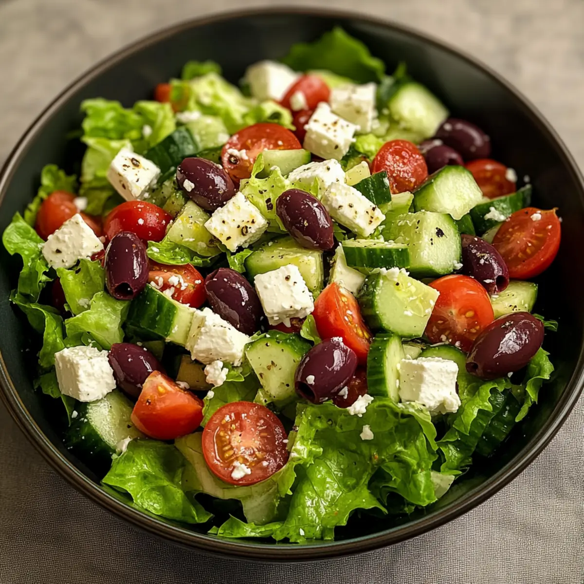 Mediterraner griechischer Salat