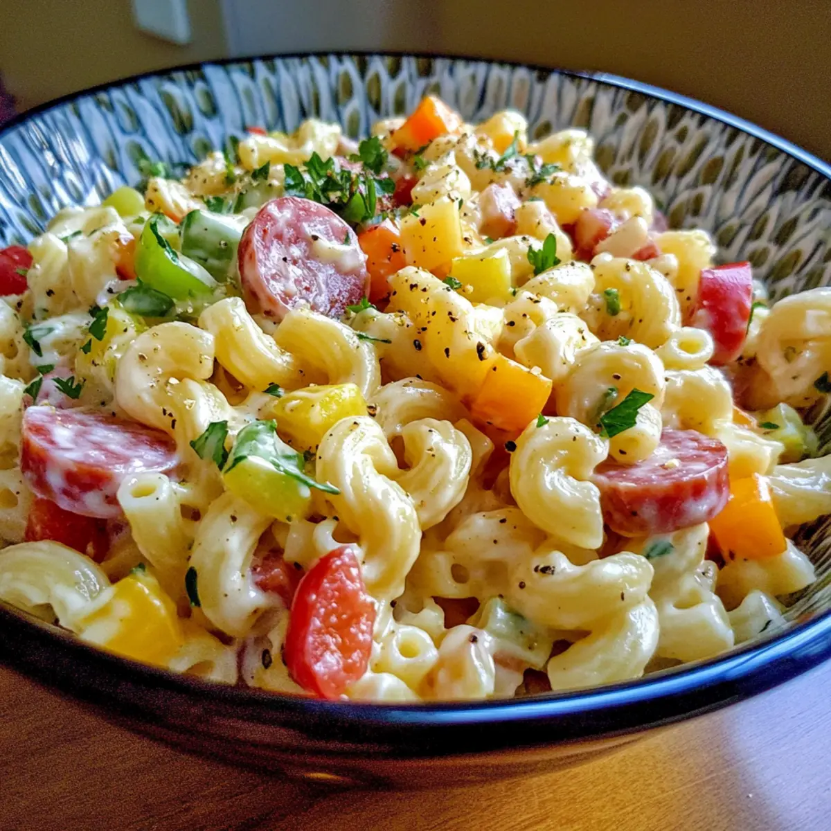 Frischer Nudelsalat für heiße Sommertage 5 Nudelsalat