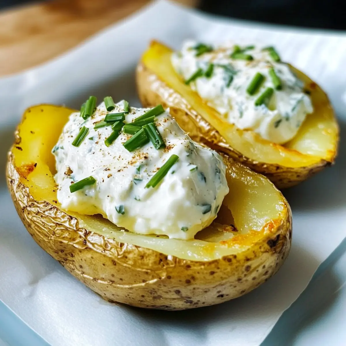 Ofenkartoffeln mit Kräuterquark