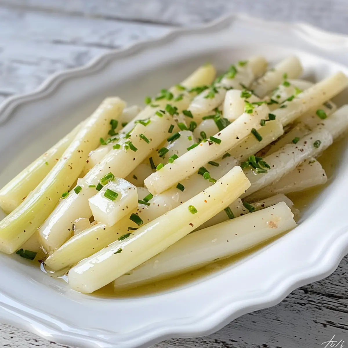Frischer Spargelsalat mit leichter Vinaigrette 5 Spargelsalat