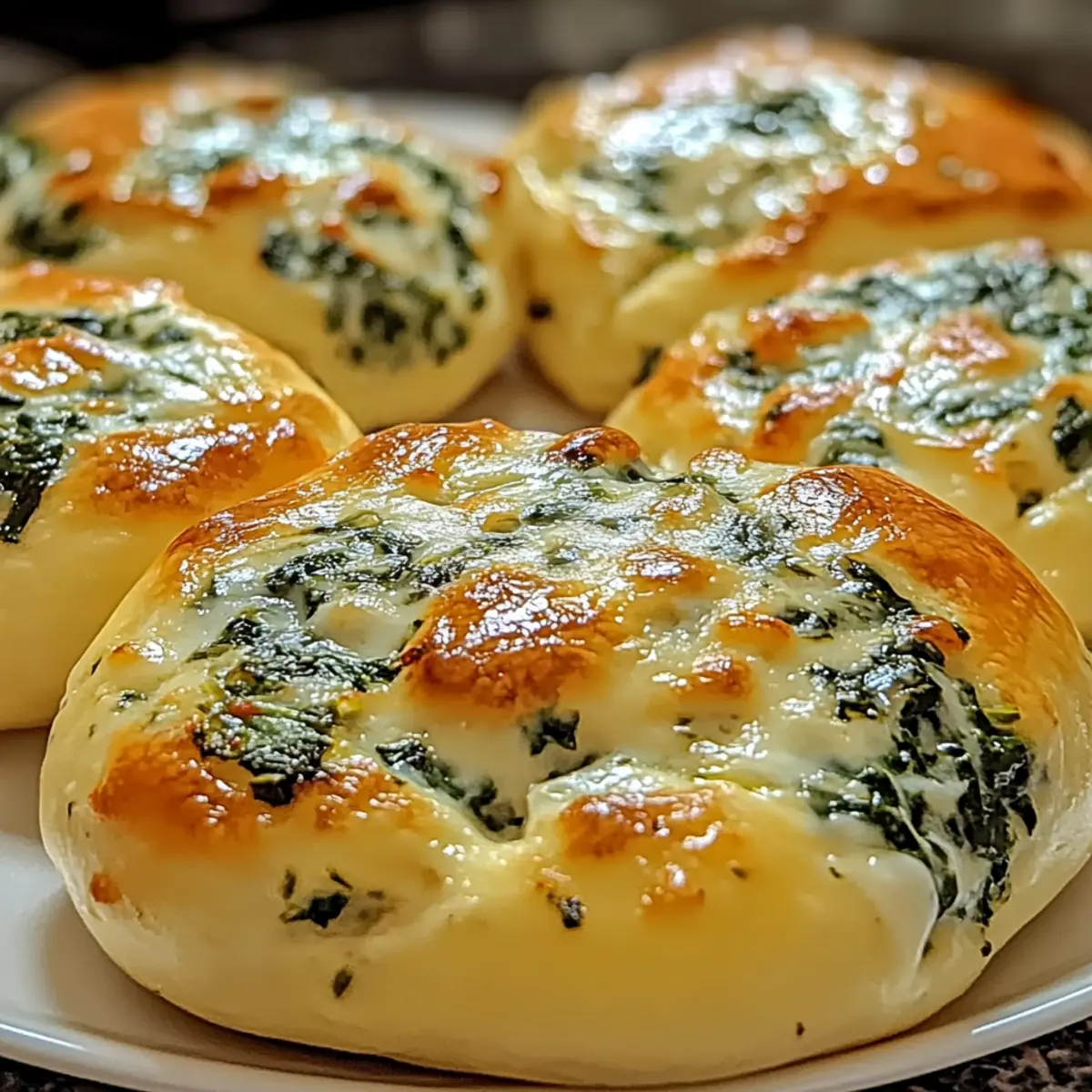 Spinach Cottage Cheese Flagels cjqakt