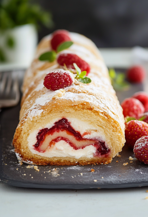 Erdbeer Biskuitrolle Das perfekte Sommerrezept