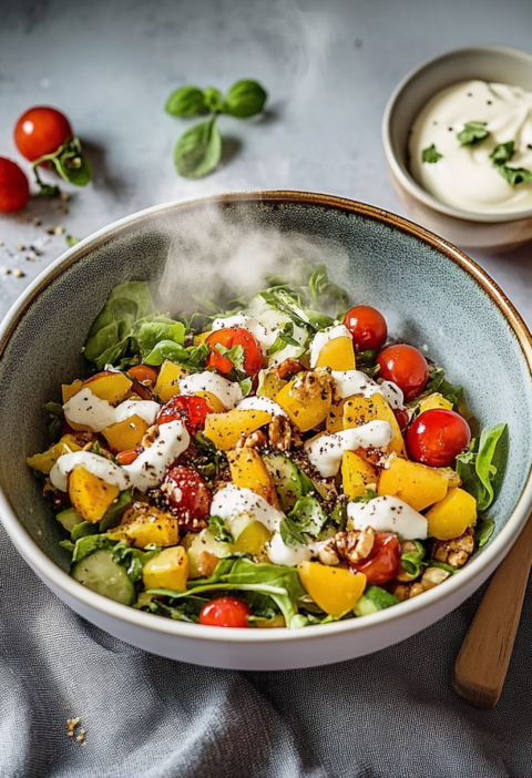 Himmlische Salat Rezepte mit Aprikosen und Mozzarella