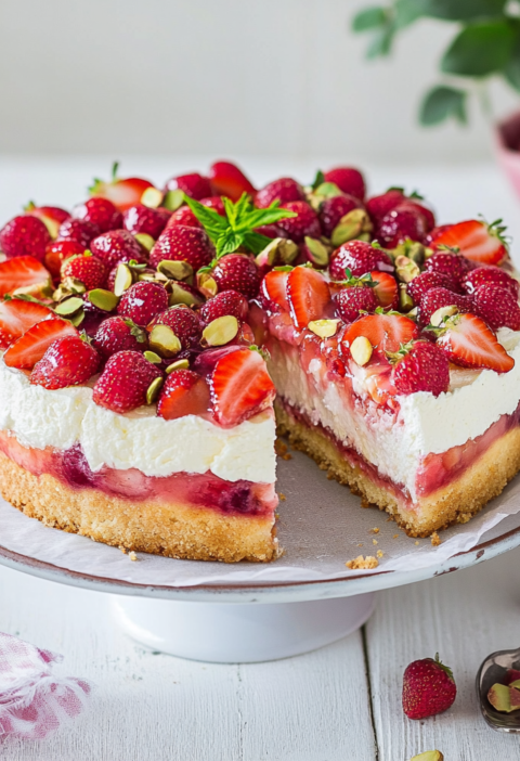 Erdbeer Sahne Torte mit Quarkfüllung Selbst Backen