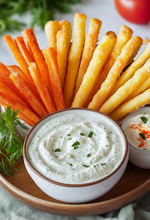 Gemüsesticks mit Dip Rezept für den perfekten Snack
