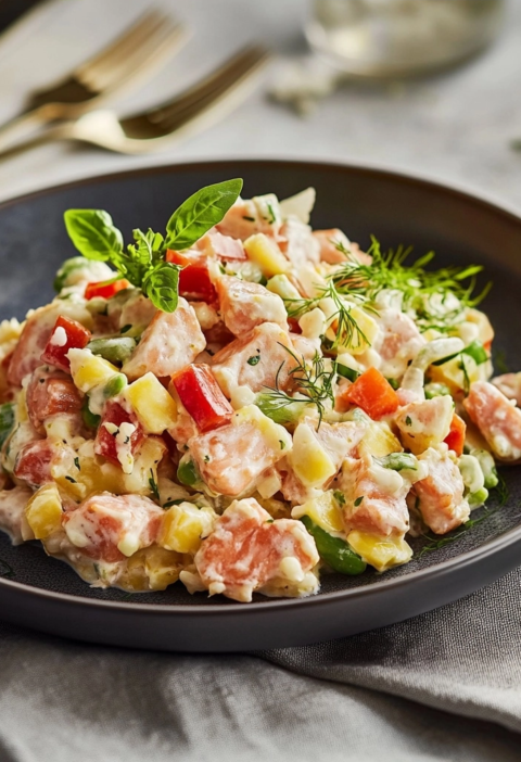 Reissalat mit Thunfisch perfekt für den Sommer